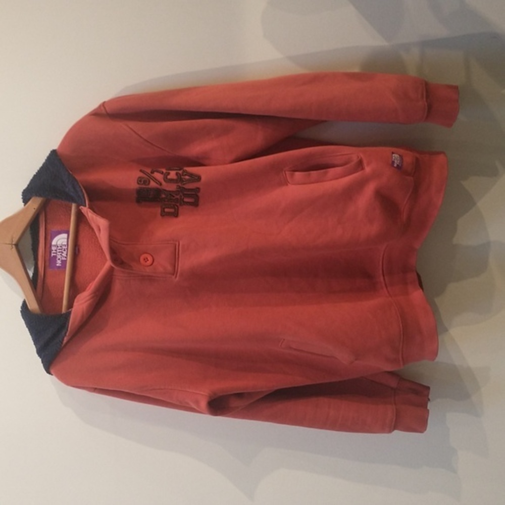 VINTAGE The North‎ Face Hoodie. Made in USA. Orange. XXL